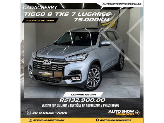 CAOA CHERY TIGGO 8 1.6 TGDI GASOLINA TXS DCT CAOA CHERY TIGGO 8 1.6 TGDI GASOLINA TXS DCT